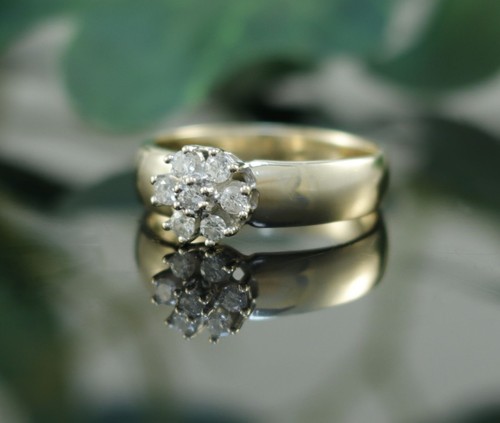 Brillant ring 585er - in, /