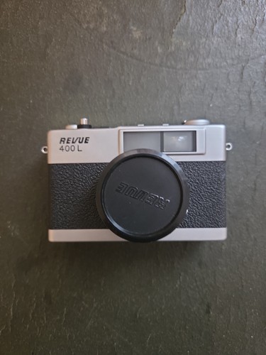 Vintage analoge kamera revue - vintage,,