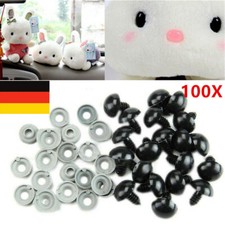 Kunststoff Bunte Puppenaugen Sicherheitsaugen mit Unterlegscheiben Steckaugen DE