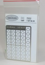 AutoMobilia - Weißwandringe für PKW-Reifen, Ätzteile, 1:87, OVP #22-2051/B53