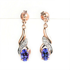 Natural Tanzanite Earrings