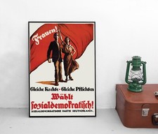 Poster SPD -Gleiche Rechte