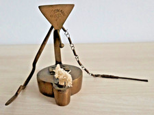 Antike Grubenlampe Glück Auf Bergbau Frosch Messing Rarität Öl Petroleum-Lampe