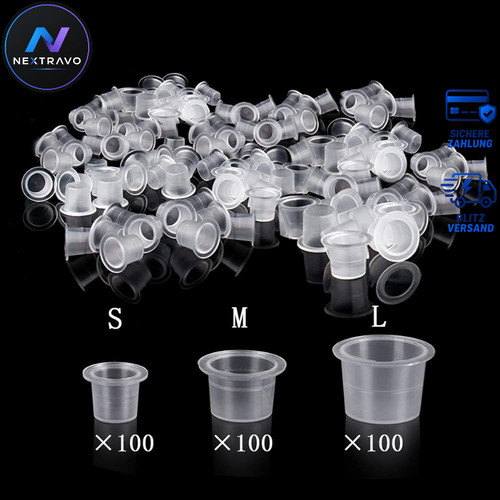 Tattoo ink cups 300 stück - tattoo,