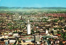Postkarte :  FRANKFURT - City mit Henninger Turm  ; 1966  gestempelt