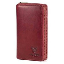 MATADOR Damen Leder Geldbörse Langbörse Geldbeutel Geldtasche RFID 15 Farben