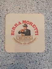 1 Bierdeckel - -1 Bierdeckel Bierdeckel Coaster Beermat  - - Birra Moretti - -