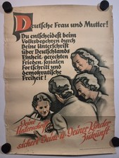 Plakat A. Jahn Deutsche Frau