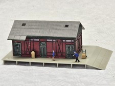 FALLER B-155 H0 GÜTERSCHUPPEN fertig gebaut Sammler Vintage Modellbahn 