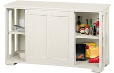 Sideboard Buffet Wohnzimmerschrank 2 Türen Modern Küchenschrank Wohnzimmer Weiß