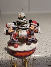 Disneyland Paris Mickey u. Minnie Mouse Weihnachtsornament, Windspiel