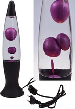 Lavalampe metallic lila