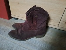 Boots kurzstiefel weinrot - boots,