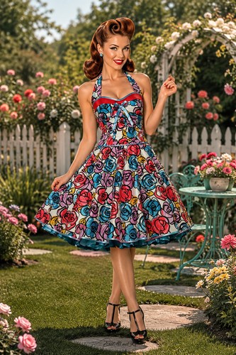 Petticoat kleid tanzkleid 50er - kleid,