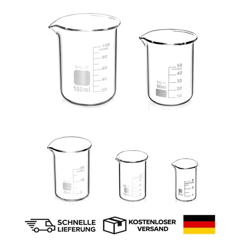 Messbecher set glas - 5ml, 10ml