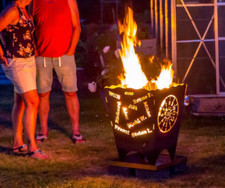 Feuerkorb Feuerschale Feuertonne personalisiert Geburtstag 5mm Stahlblech