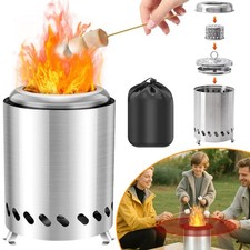 Tischkamin Tischfeuer Tischofen Edelstahl Ofen Tischfeuerschale Camping Holzofen