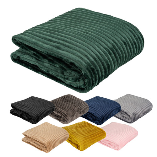 Kuscheldecke cord optik - in,