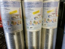 3 Stk. Aluflexrohr Flexrohr Alu-Rohr Alurohr Lüftungsrohr Abluft je 2m 