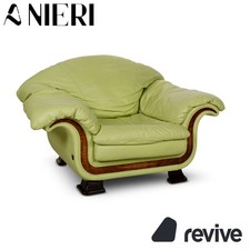 Nieri Divani Leder Sessel Grün