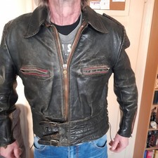 HAELSON Biker Leder Jacke 50s