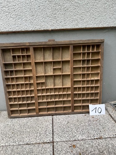Setzkasten aus holz - setzkasten, alt