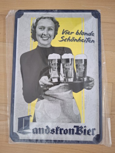 Blechschild landskron bier - blechschild,