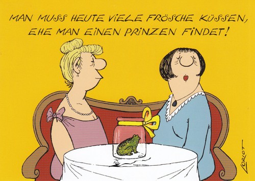 Postkarte kunstkarte loriot - loriot,