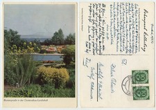 49124 - Stuttgart - Höhenpark Killesberg - Ansichtskarte, gelaufen 15.7.1953
