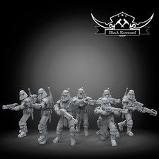 Sith Commando Squad (SWTOR) - Star Wars Legion Scale - 3D Print Resin (inkl. Bases)