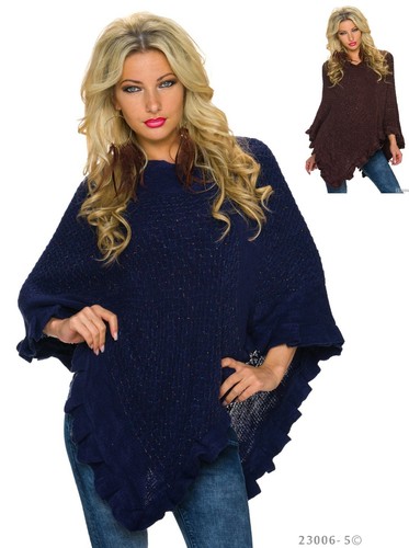 Damen poncho weicher - damen,