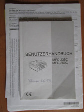 Brother Benutzerhandbuch und Installationsanleitung MFC-235C + MFC 260C