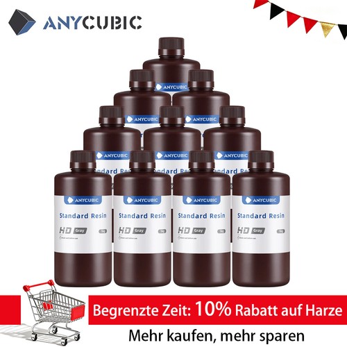 10kg anycubic grau resin - hd, uv