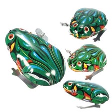 4* Blechspielzeug Frosch mit