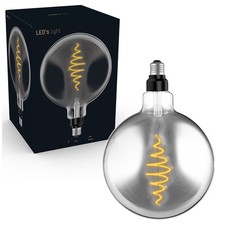 LED Spiral Filament G200 Globe 8,5W = 20W E27 Rauchglas 200lm extra warm DIMMBAR