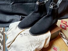 R.M. Williams Comfort Craftsman in schwarzem Veloursleder EU42 UK8G