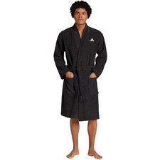adidas Performance Bathrobe Unisex-Bademantel knielang ohne Kapuze Schwarz NEU