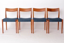 Set of 4 Yngve Ekström Kontiki Chairs | 1960s Swedish Teak | Hugo Troeds
