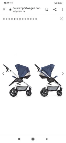 Hauck buggy kinderwagen blau - -,