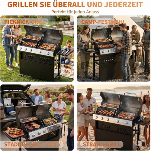 42000btu metall gasgrill - metall,