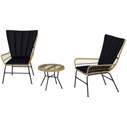 Sonnenh 3tlg rattan - rattan, bistroset
