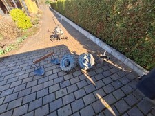 1 Achs-Gartenfräse Benzin mit Anbaugeräten, Frässterne, Pflug und Häufelpflug