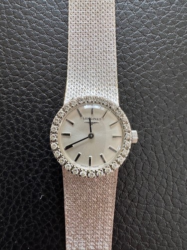Longines damenuhr platin mit - platin,