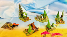 6 Stk. fertige Dioramen, Modellbau -integration in die Eisenbahn, (MB21)