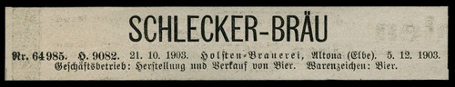 Anzeige 1904 anmeldung - anzeige,