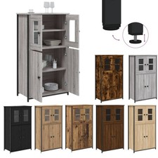 Kommode Sideboard Highboard Schrank Anrichte Wohnzimmer mit 2 Türen 62x32x106,5