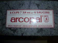 Arcopal Kaffegeschirr weiß 6