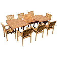 TEAK SET Gartengarnitur