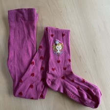 PRINZESSIN LILLIFEE Strumpfhose HERZEN, Krone, pink Gr.134-146 NEU NP 16€