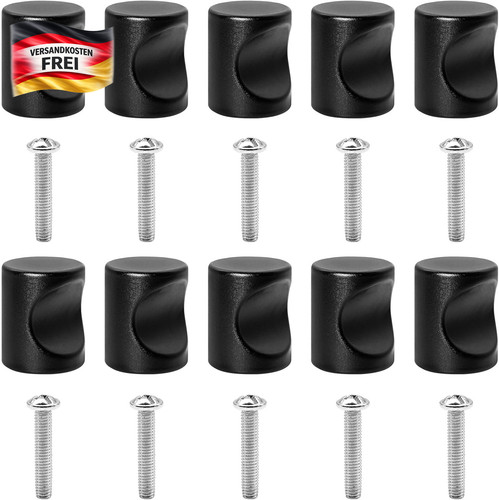 Möbelknopf schwarz - möbelknopf,